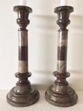 Antique double candlesticks