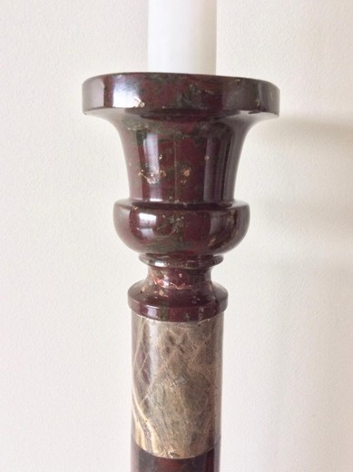 Antique double candlesticks