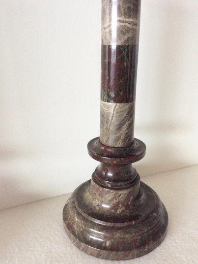 Antique double candlesticks