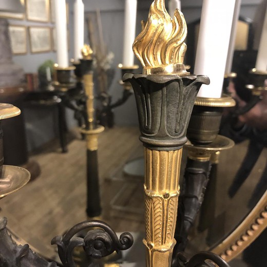 antique twin candelabra
