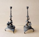 antique candlesticks