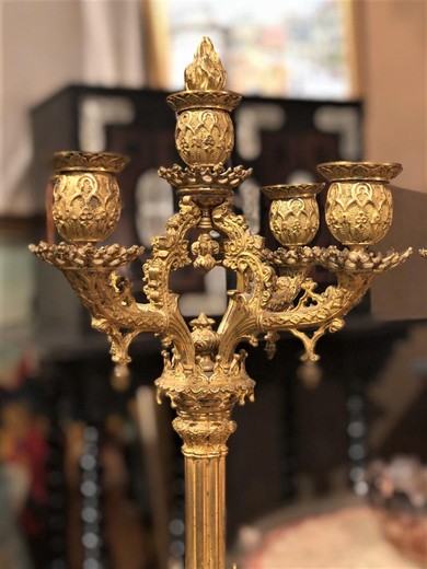 Antique double candelabra