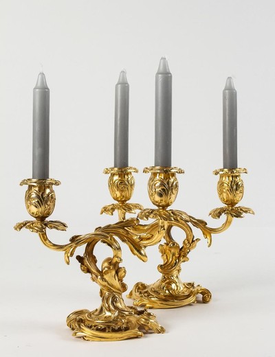 Pair of Louis XV Style Candelabra