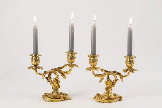 Pair of Louis XV Style Candelabra