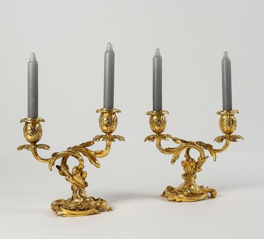 Pair of Louis XV Style Candelabra