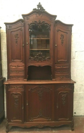 Paired antique cupboards