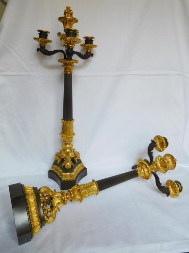 Antique twin candelabra