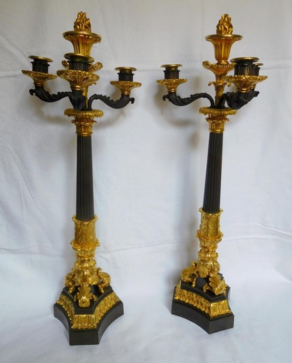 Antique twin candelabra