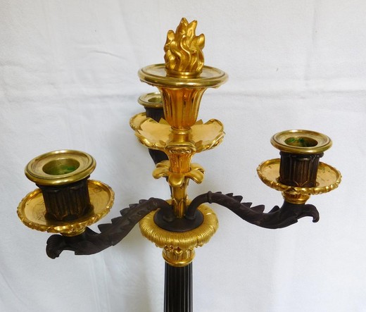 Antique twin candelabra