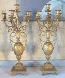 Antique twin candelabra