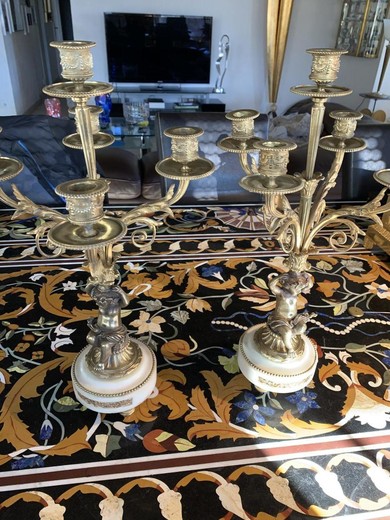 Napoleon III Style Twin Candelabra