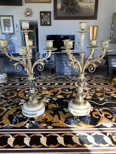 Napoleon III Style Twin Candelabra