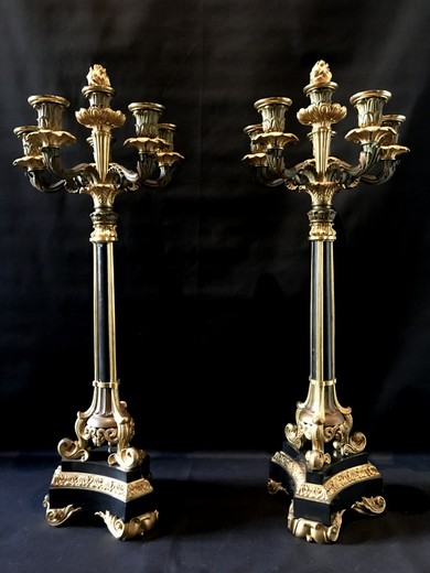 Antique restoration candelabra