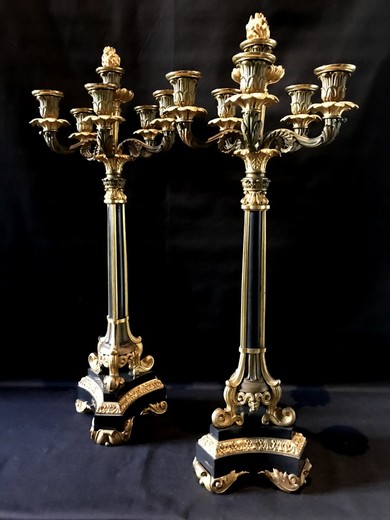 Antique restoration candelabra