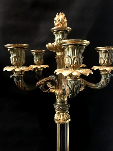 Antique restoration candelabra