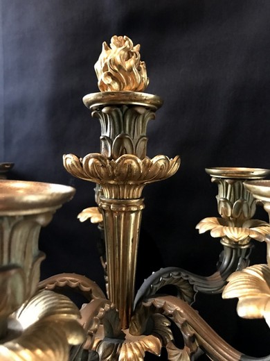 Antique restoration candelabra