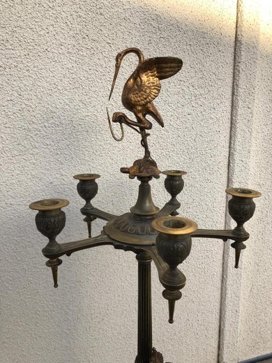 Antique twin candelabra