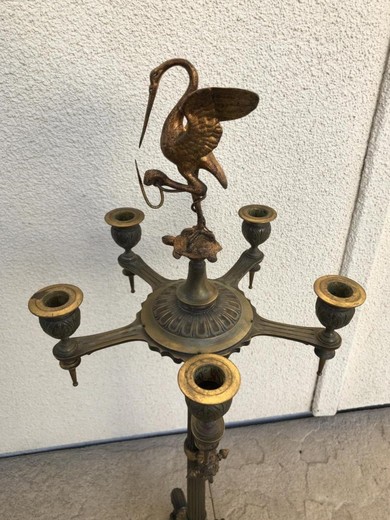 Antique twin candelabra