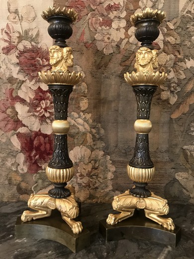 Antique candlesticks