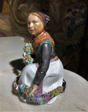 Antique statuette "Amager girl"