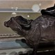 Антикварная скульптура «Мальчик на буйволице»
