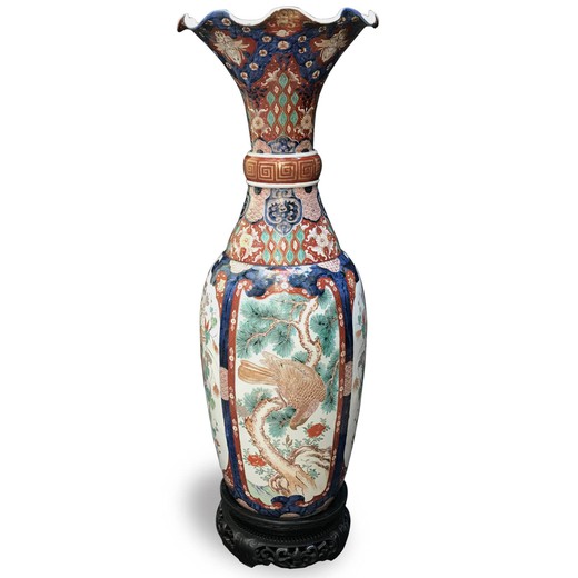 Antique pair Imari vases