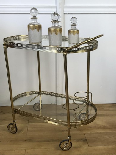 Antique serving trolley