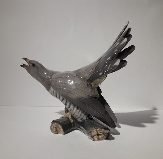 Antique sculpture of a cuckoo