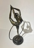 Antique sculpture "Girl with a Hoop"