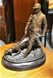 Antique sculpture "Hunter"