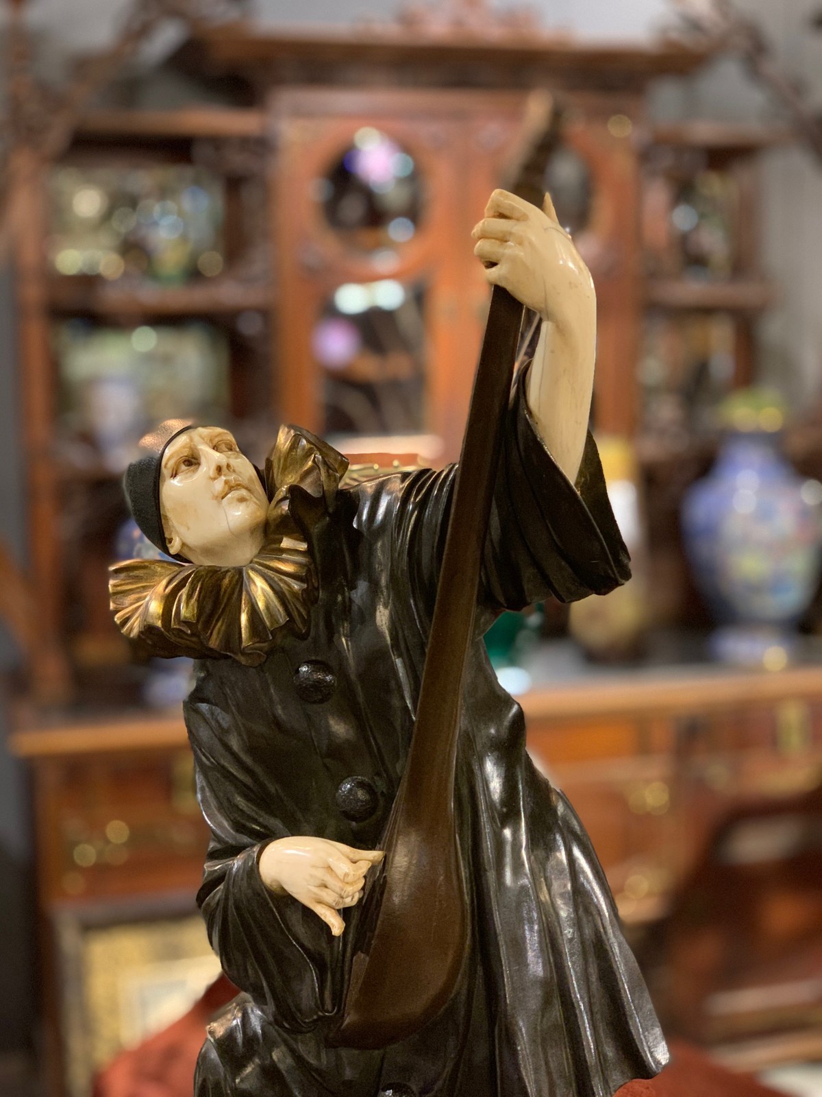 Antique sculpture "Pierrot"