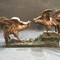 Antique sculpture of roosters' fight