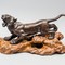 Антикварная скульптурная композиция «Тигр»