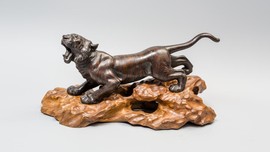 Antique sculptural composition "Tiger"