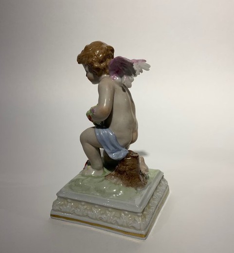 Antique statuette of an angel