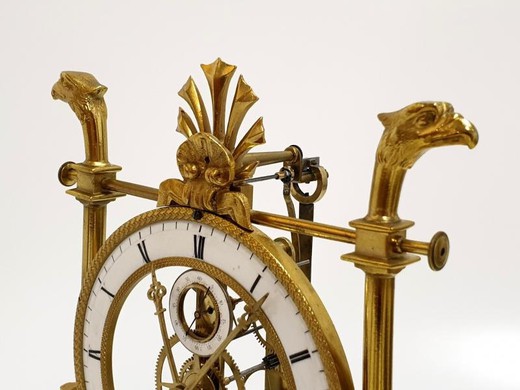 Antique Empire Skeleton Clock
