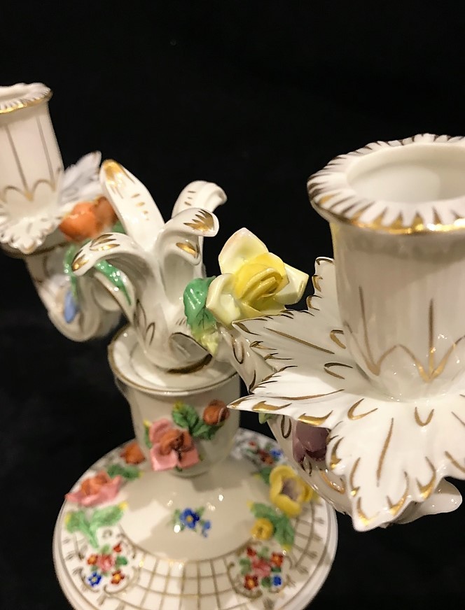 Antique candle holders