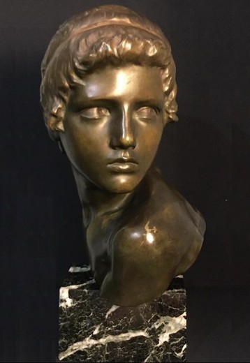 Antique bust of Young Achilles