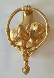 Antique Pul and Virginie door knocker