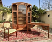 Antique rare cabinet set Art nouveau style