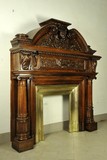 Antique fireplace portal