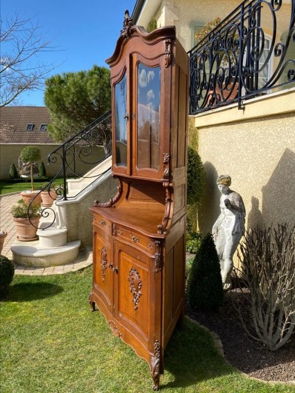 A rare antique corner buffet