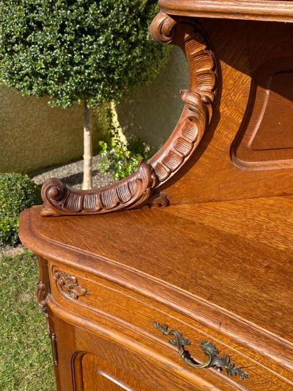 A rare antique corner buffet