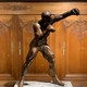 sculpture of a prize fighter