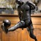 A football player sculpture