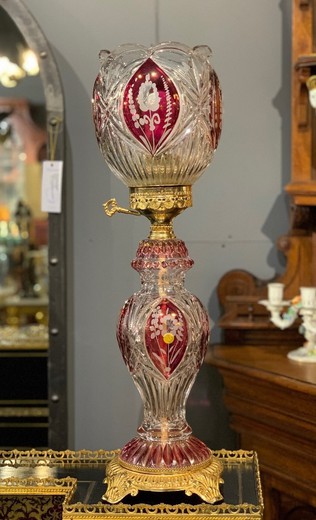 Vintage crystal table lamp