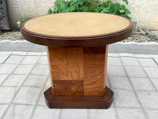 Antique table in the style of Art Deco. It is made of rosewood. The work of the famous French designer - Leon Jallot. France, the 20th century.