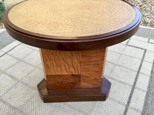 Antique table in the style of Art Deco. It is made of rosewood. The work of the famous French designer - Leon Jallot. France, the 20th century.
