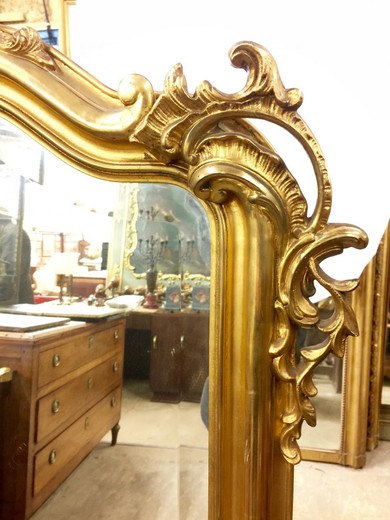 антикварное зеркало в стиле людовика XV, старинное зеркало в стиле рококо, зеркало в стиле рококо, антиквариат, старинные предметы интерьера, стиль рококо, стиль людовик XV, мебель в стиле людовика XV
