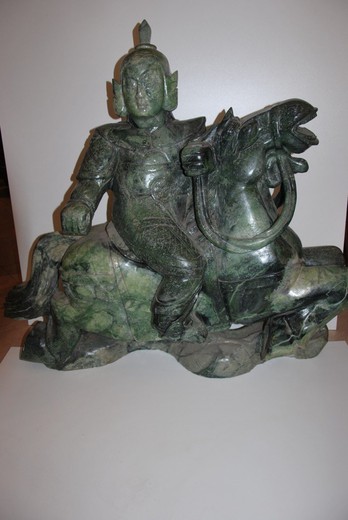 Антикварная скульптура самурая, самурай, азиатское искусство, искусство азии, антиквраные скульптуры, скульптура на заказ, азия, купить скульптуру на заказ
